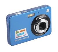 Cámara Digital 4K, Cámara de Vídeo con Pantalla LCD de 48MP y 2,7 Pulgadas, Cámara de Vlogging Antivibración con Zoom 8X para Fotografía y Disparo Continuo (Blue)