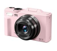 Cámara digital 4K, cámara de vlogging de 64 MP con pantalla abatible de 3 pulgadas, zoom digital de 18X, incluye tarjeta micro SD de 32 GB, ideal para principiantes, fotografía y YouTube