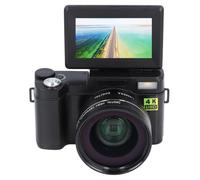 Cámara Digital 4K, Cámara de Vlogging HD de 48MP con Enfoque Automático con Tarjeta 32G, Pantalla Abatible de 180° TFT de 3,0, Zoom Digital 4X, Detección de Rostros,