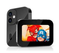 Cámara Digital 4K, Cámara para Niños con Pantalla Táctil de 3 Pulgadas para Fotografía, Reproductor de MP3 de 64 MP, Cámara de Vlogging, Enfoque Automático, Zoom 16X, Cámaras