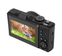 Cámara Digital 4K Cámara UHD C Act de 64MP con Zoom de 18X, Pantalla Abatible para Fotografía de Viajes y Vlogging (Black)