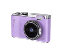 Cámara Digital 4K CCD con Digital de 8X para Estudiantes, Cámara Compacta de Fotografía Digital, Cámara para Selfies con Pantalla Giratoria de