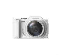 Cámara digital 4K con sensor de 64 MP, zoom de 18x y pantalla abatible, WiFi habilitado para cargar y compartir fotos y videos instantáneos (blanco)