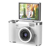 Cámara Digital 4K de 48 MP, Compacta, Pequeña, con Zoom de 8X y Pantalla Abatible, Ideal para Adolescentes y Adultos Principiantes.