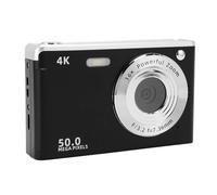 Cámara digital 4K de 50 MP, cámara AF antivibración con pantalla de 2.8 pulgadas, zoom de 16x, luz de relleno para paisaje vertical, conector de trípode (negro)