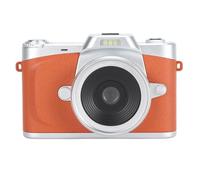 Cámara digital 4K de 64 MP, cámara digital inteligente de 3.0 pulgadas, pantalla IPS con lente gran angular para disparar (naranja)