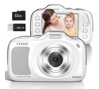 Cámara digital 4K de 64 MP con enfoque automático de zoom de 16X, cámara de vlogging para principiantes con tarjeta de 32 GB, modo de belleza, cámaras portátiles ultra compactas para fotografía