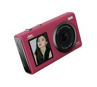Cámara digital 4K de alta resolución de 80 MP, pantallas LCD dobles, fácil operación para fotógrafos, cámara digital para adolescentes principiantes