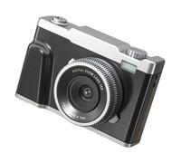 Cámara digital 4K HD con reproductor MP3 integrado, zoom óptico de 48 MP, cámara de doble lente para estudiantes, color negro