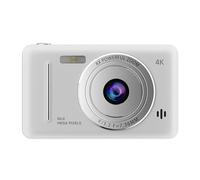 Cámara digital 4K HD retro CCD, cámara de grabación de vídeo flash de doble lente