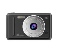 Cámara digital 4K HD retro CCD, cámara de grabación de vídeo flash de doble lente