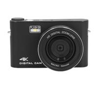 Cámara Digital 4K para Fotografía, Cámara Selfie Vlogging con Zoom 18X, Enfoque Automático con Pantalla Táctil LCD de 3 Pulgadas, Videocámara de 64MP para Transmisión Web en Vivo