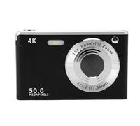 Cámara Digital 4K para Vlogging de Fotografía, Cámara de Enfoque Automático de 48MP con Zoom de 16x, Luz de Relleno Incorporada, Anti Shake, Punto Portátil Compacto y Cámara de