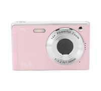 Cámara Digital 4K para Vlogging de Fotografía, Cámara de Enfoque Automático de 48MP con Zoom de 16x, Luz de Relleno Incorporada, Anti Shake, Punto Portátil Compacto y Cámara de