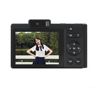 Cámara digital 4K, video 4K HD de 2.8 pulgadas, cámara de enfoque automático de 48 MP, cámara de estudiante con tarjeta de memoria de 128 G para fotografía (negro)