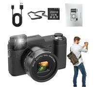 Cámara digital 4K, videocámara de vlogging de 48 MP, lente de zoom óptico 40X, herramienta de fotografía multifuncional, ideal para documental, vlog personal, viajes, estudio, filmación al aire libre