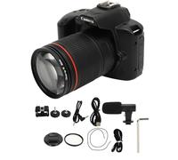 Cámara Digital 4K, Visión Nocturna de 64MP, Pantalla IPS de 3in, Zoom 16X, Gran Angular de 120°, Lente Macro para Fotografía, Batería de 4800mAh, WiFi, para Interconexión de