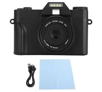 Cámara Digital 4K WiFi con Pantalla Abatible de 180° IPS HD de 48MP de 3 Pulgadas, Cámara de Enfoque Automático con Zoom Digital 16X con Lente Gran Angular de 120° para