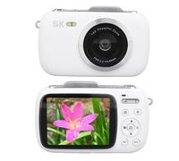 Cámara Digital 5K, Cámara Digital de 80MP de Apuntar y Disparar, Cámara de Belleza con Zoom Digital de 18X, Pantalla IPS de 2,8, Cámara Compacta de Vlogging para Viajes, (White)