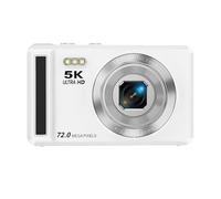 Cámara digital 5K, cámaras digitales UHD de 72 MP para fotografía, enfoque automático, cámara pequeña con flash para niños, pantalla de 2.8 pulgadas, cámara de vlogging portátil compacta con zoom de