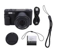 Cámara Digital 5K HD, Zoom Óptico 10X, Pantalla Táctil 2,8 Pulgadas Táctil, Pantalla Flip 180° - Autofocus Manual y Automático, Conexión WiFi, Creación de Contenido y Vlogs (Negro)