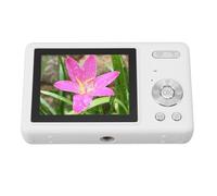 Cámara Digital Actualizada, 12MP 1080p 16x Zoom Auto Focus Portable Compact Digital Cámara con Pantalla TFT 2.4 Pulgadas para Estudiante Fotografía de Viaje Vlog (White)