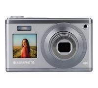 AGFA Photo Realishot DC9200 - Cámara Digital Compacta, 24 MP, Vídeo 4K, Zoom Óptico 10x, Pantalla Doble 2,8" + 1,54", Sensor CMOS, Estabilización de Imagen, Batería de Litio - Plata