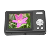 Cámara Digital, Cámara de 12MP 1080P con Zoom de 16X, Operación con un Solo Botón, Pantalla TFT de 2,4 Pulgadas, para Vlogging de Estudiantes (Black)