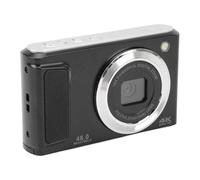 Cámara Digital, Cámara de Enfoque Automático 48MP FHD 4K para Niños con Zoom de 16x Antivibración y Luz de Relleno, Pantalla de 2,8 Pulgadas, Cámara Compacta para Niños, (Black)