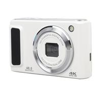 Cámara Digital, Cámara de Enfoque Automático 48MP FHD 4K para Niños con Zoom de 16x Antivibración y Luz de Relleno, Pantalla de 2,8 Pulgadas, Cámara Compacta para Niños, (White)