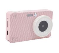 Cámara Digital, Cámara de Pantalla de 2.8 Pulgadas 4k 50mp con Muñequera para Viajar (Pink)