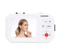 Cámara Digital, Cámara de Viaje de Enfoque Automático de 48MP Pantallas Duales con una Función WiFi de Zoom de 16x para Fotografía y Grabación de Video (White)
