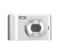Cámara Digital, Cámara de Vlogging de Enfoque Automático HD de 48MP 2.7K con Pantalla de 2.4 Pulgadas, Zoom Digital de 8X, Cámara de Video Compacta para Viajes para Niños, (Silver)