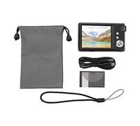 Cámara Digital, cámara de vlogueo Digital con Zoom Digital de 16x de plástico para Adolescentes y niños (Negra)