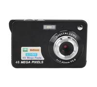 Cámara Digital, Cámara Digital FHD 48MP 4K de Apuntar y Disparar con Pantalla TFT de 2,7 Pulgadas, Zoom 16X, Belleza Facial Automática, Antivibración, Enfoque Automático, Luz de