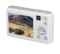 Cámara Digital Cámara Fotográfica Digital de Nivel Básico Videocámara Digital con Tarjeta de Memoria Dual para Estudiantes Adultos, Cámaras Digitales de Disparo Puntual (White)