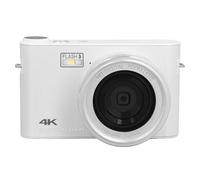 Cámara Digital, Cámara HD 4K de 64 MP, Cámara Digital de Apuntar y Disparar con Zoom de 18X y Pantalla Táctil de 3 Pulgadas, Cámara Pequeña Compacta para Niños y Niñas (White)