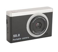 Cámara Digital, Cámara Microsingle HD CCD con Zoom 8X, Cámara Compacta de Doble Lente Delantera y Trasera Cámara Vlog Selfie para Niños y niñas. (Black)