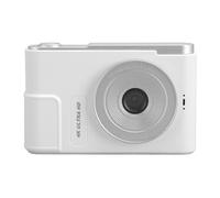 Cámara Digital Cámara Vlogging 48MP 4K con Pantalla de 2,4 Pulgadas Cámara Compacta con Zoom Digital 16X para Adolescentes Principiantes y Adultos (White)