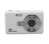 Cámara Digital, Cámara Vlogging de 12MP 1080P, Cámara Compacta con Zoom de 16X, Cámaras de Punto y Disparo de Enfoque Automático para Niños, Adultos, Principiantes (White)