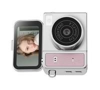 Cámara digital CCD de 1080P con pantalla abatible y modo de belleza integrado para viajes y vida en el campus. Cámara portátil