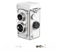 Cámara digital Ccd estilo vintage con capacidad de vídeo HD Tamaño compacto para documentación de la vida diaria Material ABS Negro (blanco)
