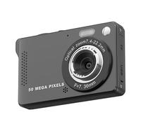 Cámara Digital Compacta, 16X 4K 1080P 44MP Cámara Digital con 32G Tarjeta SD e 2 Batterie, Fotocamera Digitale Compatta per Bambini, Adulti, Principianti (Black)