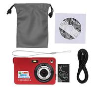 Cámara Digital Compacta 5 MP con Zoom Óptico 8x y Pantalla LCD de 2.7 pulgadas, Soporta Tarjeta de Memoria de 32GB, Micrófono Incorporado (Rojo)
