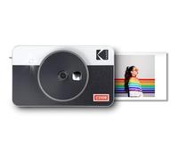 KODAK Mini Shot 2 Retro 4PASS 2-in-1 Cámara instantánea e Impresora fotográfica (5,3 x 8,6 cm) + 8 Hojas, Blanco