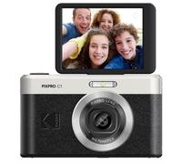 KODAK Pixpro C1 - Cámara Digital Ultra compacta | 13MP BSI CMOS, Zoom 4X, Pantalla LCD de 2.8", Flash LED, Batería integrada, Negro