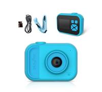 Cámara Digital compacta myFirst Camera 10 para niños de 4 a 12 años; cámara Infantil con Fotos y vídeos de 5 MP, Almacenamiento de 32 GB; Regalo de cumpleaños para niños y niñas (Azul)