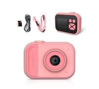 mera 10 - Cámara Digital Compacta para Niños de 4 a 12 Años, Fotos de 5MP y Vídeo, 32GB de Almacenamiento, Adaptador para Trípode - Regalo de Cumpleaños para Niños y Niñas (Rosa)