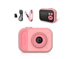 Cámara Digital compacta myFirst Camera 10 para niños de 4 a 12 años; cámara Infantil con Fotos y vídeos de 5 MP, Almacenamiento de 32 GB; Regalo de cumpleaños para niños y niñas (Rosa)