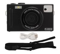 Cámara Digital compacta sin Espejo de mtlavismo Ideal para reuniones Familiares y Viajar con 16x Zoom Digital 48mp resolución de Fotos de 3 Pulgadas LCD y Anti Shake electrónica (Negro)